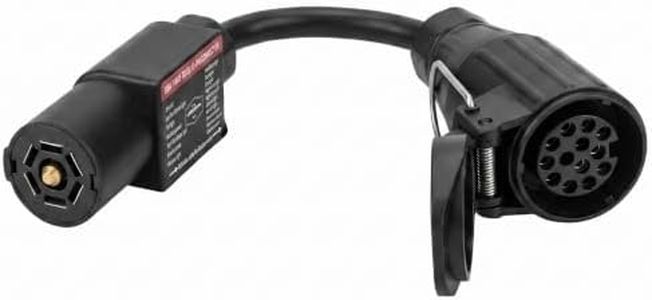 LanKaYiMeng New Upgrade 7 Pin US to 13 Pin European Trailer Adapter