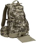 North Mountain Gear Camouflage Hunting Backpack Waterproof Bow and Rifle Compatible Hunting Bag (Mossy Oak Bottomland)