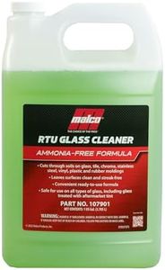Malco Ready-To-Use Glass Cleaner - Streak-Free Removal of Dirt, Grease, Oils, & Bug Debris from Glass, Chrome, Tile, Stainless Steel, Vinyl, Rubber/Ammonia-Free & Tint Safe / 1 Gallon (107901)