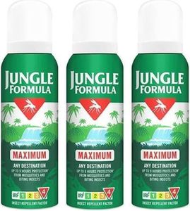 Jungle Formula Maximum Insect Repellent Aerosol, 125ml, Pack of 3