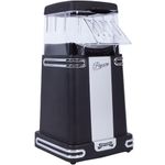Gadgy Hot Air Popcorn Maker – Retro Oil-Free Popcorn Machine for Healthy Snacks – Fat-Free, Quick & Easy – Portable Pop Corn Maker for Home & Parties – Black Machine