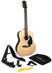 Martin Smith Acoustic Guitar Kit with Full-Size Acoustic Guitar, Guitar Stand, Guitar Tuner, Guitar Bag, Guitar Strap, Guitar Plectrums & Spare Guitar Strings