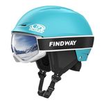 Findway Snow Ski Helmet Set, Snowboard Helmet with Goggles for Adults, Safety Durable ABS Shell and Protective EPS Foam Inner Shell, Snow Sports Helmet and Glasses for Men Women Youth