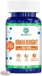 BioTrust Brain Bright – Daily Nootropic Boost for Focus, Concentration, Mental Clarity – Caffeine Free Nootropics Brain Support Supplement – Thai Ginger, Ginkgo, Folate, L-Theanine – 30 Servings