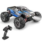 MENDPARA Hobby Grade 1:16 Scale Remote Control Truck, 4WD Top Speed 40+ Kmh All Terrains Electric Toy Off Road RC Truck Vehicle Car Crawler with 1 Rechargeable Batterie for Boys Kids and Adults, Multi