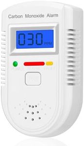 Carbon Monoxide Detector Plug in Wall，CO Gas Monitor Alarm Detector with Digital Display Sound & Light Warning for Home/Workplace/Travel