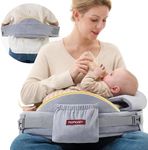 Momcozy CozyPro Nursing Pillow for Breastfeeding - All Around Ergonomic Comfort & Support - Pioneering Safety Fence - Plus Size Wider Feeding Pillow with Lumar Support for Easier and Healthier Nursing