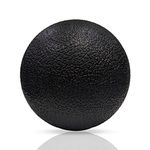 Boldfit Lacrosse Massage Ball, High Density Massage Roller, Full Body Acupressure Ball for Foot, Hand, Back Tissue Massage Lacrosse Ball Massage for Recovery Black 60mm