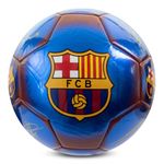 Hy-Pro Officially Licensed FC Barcelona Classic Signature Football | Metallic, Size 5, Barca, Training, Match, Merchandise, Collectible For Kids and Adults, Blue/Red