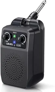 LEKATO Mini Electric Guitar Amp 5W, Portable Guitar Amp Bluetooth with Built-in 4 Effects, Clean Distortion Overdrive Reverb, Rechargeable Small Guitar Amp for Practice