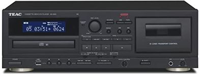 Teac AD-850-SE CD Player & Cassette Player with USB Recording and Playback (Microphone Input, Echo Effect, Karaoke Enabled, Digital-Analog Conversion) Black