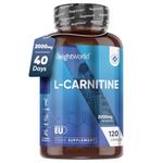 L Carnitine Capsules 2000mg (666mg per Capsule) | High Performance L-Carnitine Supplement for Pre & Post Workout | Non-GMO & Vegan L Carnitine Tartrate for Energy