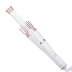 Heaven Professional Hair Curler For Home And Salon Use Automatic Pink Electric Curler Hot Curlers With Both Side Rotation And 4 Temperature Control