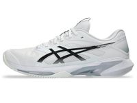 ASICS Mens Solution Speed FF 4 Clay White/Black Tennis Shoes - 8 UK (1041A533.100)