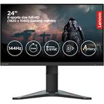 Lenovo Gaming G-Series - G24-20, 23.8 Inch (60.452 Cm) 1920 x 1080 Pixels Fhd IPS Monitor LCD | 165Hz, 0.5Ms, 99% Srgb, 350 Nits, AMD Freesync Premium, Hdmi 2.0, Dp, Height Adjust Stand (Raven Black)