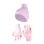 Ultra Game Standard CORE Fan HAT Gloves Set, Pink, One Size