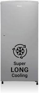 Haier 185 L, 2 Star, Direct-Cool Single Door Refrigerator (HED-19TMS-N, Moon Silver)