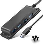 4-Port USB 3.0 Portable Desk Hub,Fi