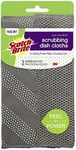 Scotch-Brite Non-Scratch Gray Scrubbing Dish Clothes, Scrubbing Power Makes Cleaning Easy, 2 Cloths