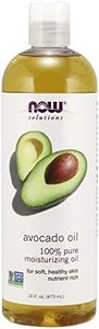 NOW Solutions, Avocado Oil, 100% Pure Moisturizing Oil, Nutrient Rich and Hydrating, 16-Ounce