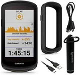 Wearable4U - Garmin Edge 1040 GPS Cycling Computer with Solar Charging Capabilities, On and Off-Road with E-Bank Bundle