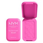 NYX Professional Makeup Buttermelt Powder Blush, Up To 12H Wear, Seamless Blending, Fade and Transfer Resistant, With Shea and Mango Butter, Vegan Formula, Shade: My Butta Half