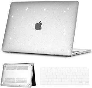 iNOTOGG Compatible with MacBook Air 13 Inch Case 2021 2020-2018 Release A2337 M1 A2179 A1932, Hard Shell Plastic Case with Keyboard Cover for New MacBook Air 13 with Touch ID, Clear Star