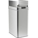 hOmeLabs 50L Automatic Stainless Steel Kitchen Bin with Butterfly Lid and Motion Sensor