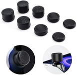 DLseego Thumb Grips Caps for PlayStation Portal, Full Protection Anti-Slip & Anti-Scratch Anti-Fingerprint Protective Cover 8 Thumb Stick Caps for PlayStation Portal Remote Player - Black