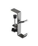 NHCDFA Headphone Stand, Headphones Stand Desk Dual-Hook Hanger Universal Adjustable Underdesk Organizer Hook for Desk Office