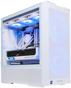 Micro Center PowerSpec G479 Gaming Desktop PC, Intel Core i9 14900KF CPU Processor 3.2GHz, Gigabyte GeForce RTX 4080 Super Aero OC 16GB, G.Skill 64GB DDR5-5600 RAM, Windows 11 Pro, 2TB SSD, White RGB