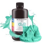 ELEGOO ABS-Like Resin Rapid UV Curing 405nm Standard Photopolymer Resin ABS 3D Resin High Precision Non Brittle Non Toxic for LCD 3D Printer Mint Green 1000G