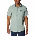 Columbia Mens Utilizer II Solid Short Sleeve Shirt, Niagara, XL