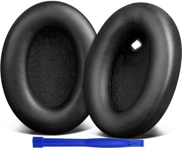 SOULWIT Replacement Earpads for Sony WH-1000XM4 (WH1000XM4) Headphones, Ear Pads Cushions with Noise Isolation Foam, Added Thickness, Without Affecting Sensor-Black