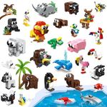 HOGOKIDS 30 Packs Party Favors for Kids - 867PCS Animals Building Blocks Sets for Classroom Prizes Goodie Bag Fillers Stocking Stuffers Birthday Valentines Easter Gifts for Kids Boys Girls 6+