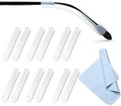 XIANEWS Silicone Eyeglasses Temple Tips Sleeve Retainer,Anti-Slip Elastic Comfort Glasses Retainers For Spectacle Sunglasses Reading Glasses Eyewear (Clear - 6 pairs) (Clear)