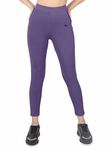 Mehrang Stretchable Yoga Pants for Women & Gym Pants for Women Workout with Mesh Insert & Side Pockets (in, Alpha, M, Lavender)