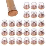 Chair Leg Protectors for Hardwood Floors - 24pcs Silicone Chair Leg Floor Protector Transparent Furniture Table Leg Covers Caps with Felt Pads for Protecting Hardwood/Tile Floors From Scratches