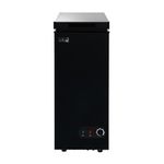 Willow WCF60B Freestanding 51L Slimline Compact Chest Freezer with Adjustable Thermostat, Removable Storage Basket, Suitable for Outbuildings and Garages - Black