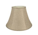 Aspen Creative 38001A Transitional Bell Shaped Collapsible Spider Construction Lamp Shade in Natural, 9" Top x 18" Bottom x 13" Slant Height