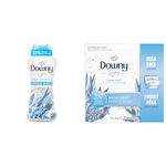 Downy Light Laundry Scent Booster Beads and Mega Dryer Sheets, Ocean Mist | 680 Grams and 120 Count