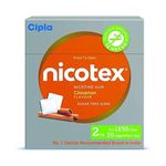 Cipla Nicotex Nicotine Sugar Free Gums 2mg | Helps to Quit Smoking | WHO - approved Therapy | 12 Gums each pack | Pack of 18 (Cinnamon)