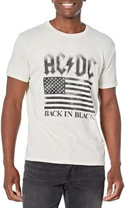 Lucky Brand Men's ACDC Flag Graphic Tee, Whisper White, Medium