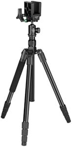 TONYBOO Shooting Tripod for Rifle with Gun Clamp, Heavy Duty Hunting Tripod with 360° Ball Head, Adjustable Rifle Saddle Mount for Shooting Sticks