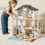 BIERUM Wooden Dollhouse, Large Mode