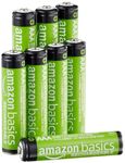 Amazon Basics AAA Rechargeable Batteries, NiMh, Pre-charged - Pack of 8 (Appearance may vary)