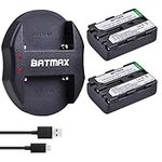 Batmax® 2Pcs NP-FM50 Rechargeable B