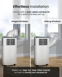 Pro Breeze 4-in-1 Portable Air Conditioner 9000 BTU – WiFi, Timer, Window Kit