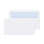 Evour, DL White Self Seal envelopes & mailing Posting, Letter Envelopes, Ideal for Everyday Home, Office & Commercial Use, 110 x 220mm, No Window Envelopes Mail Posting Supplies, Pack of 100