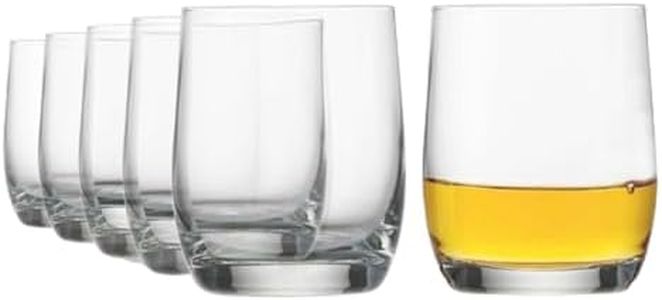 Stölzle Lausitz Whiskey Glasses Wine Country 6-Piece Set 6 oz – Elegant Whiskey Tumblers in Timeless Design – Whiskey Glasses Made of Lead-Free Crystal Glass – Dishwasher & Shock Resistant
